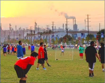 Californians living next to industrial pollution sources